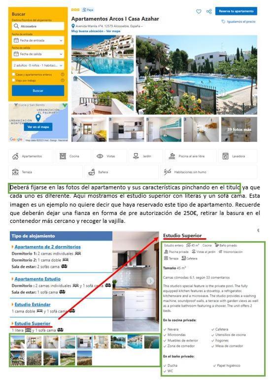 Apartamentos Arcos I Casa Azahar Alcossebre Екстериор снимка